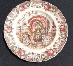 Set Of 6 Johnson Bros 10 1/2 Dinner Plates His Majesty England Exc Cond