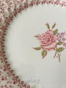 Set Of 6 Johnson Bros Rose Bouquet Dinner Plates