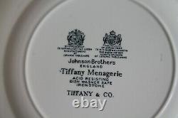 Set Of 6 Johnson Brothers 8 Tiffany Menagerie Plates Lion