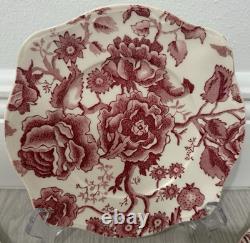 Set Of 6 Johnson Brothers English Chippendale 7 1/2 Square Salad Plates