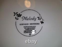 Set Of 6 Johnson Brothers Melody Floral Dinner Plates 9.75 1984-1991 England