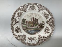 Set Of 6 Vintage Johnson Brothers Old Britain Castles 10 Inch Dinner Plate
