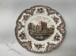 Set Of 6 Vintage Johnson Brothers Old Britain Castles 10 Inch Dinner Plate