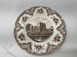 Set Of 6 Vintage Johnson Brothers Old Britain Castles 10 Inch Dinner Plate