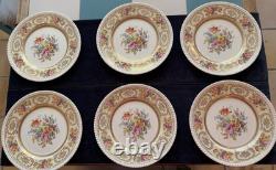 Set Of 6 Vintage Johnson Brothers Old English Belford Dinner Plates England