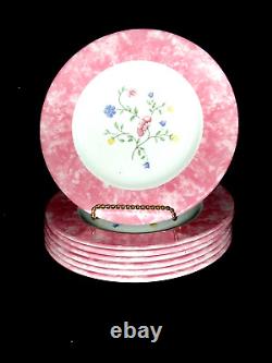 Set Of 7 Johnson Brothers Summer Chintz Pink 8 1/2 Accent Salad Plates England