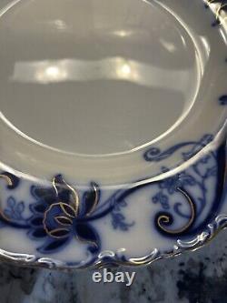 Set Of 8 Johnson Bros Andorra Blue Plates