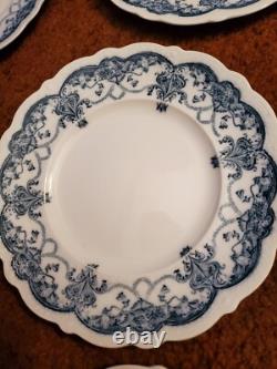 Set Of 8 Johnson Bros Dartmouth 9 7/8 In Dinner Plates Rare Pattern