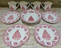 Set Of 9 Johnson Brothers Old Britain Castles Christmas Bowl Cups Plates