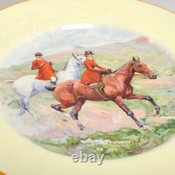 Set Of Eight (8) Johnson Brothers Pareek Fox Hunting Dinner Plates 10.5