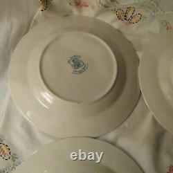 Set Of Four Johnson Brothers His Majesty Turkey Thanksgiving Dinner Plates