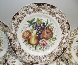 Set of 12 JOHNSON BROS. Windsor Ware HARVEST FRUITS Dinner Plates 10.75