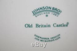 Set of 12 Johnson Bros. Old Britain Castles Pink 10 Dinner Plates England MINT