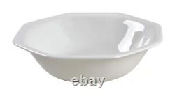 Set of 12 Johnson Brothers HERITAGE WHITE Cereal Soup Bowls Octagon 6 7/8 NOS