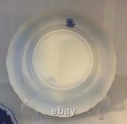 Set of 3 Antique Johnson Brothers Flow Blue Persian 10 Dinner Plates