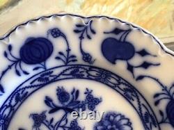 Set of 3 English Johnson Brothers Blue & White Porcelain Plates Holland Pattern