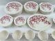 Set Of 43 Windsor Ware Johnson Brothers China Red Apple Blossom England