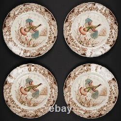 Set of 4 Dinner Plates, Wild Turkeys Brown by Johnson Bros, #3
