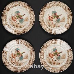 Set of 4 Dinner Plates, Wild Turkeys Brown by Johnson Bros, #5