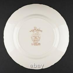 Set of 4 Dinner Plates, Wild Turkeys Brown by Johnson Bros, #5