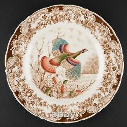 Set of 4 Dinner Plates, Wild Turkeys Brown by Johnson Bros, #5