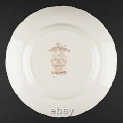 Set of 4 Dinner Plates, Wild Turkeys Brown by Johnson Bros, #5