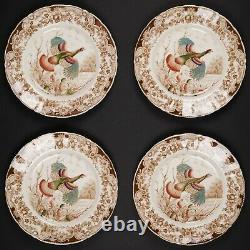 Set of 4 Dinner Plates, Wild Turkeys Brown by Johnson Bros, #6