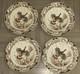 Set Of 4 Johnson Brothers Native American Wild Turkeys 10-5/8 Dinner Plates
