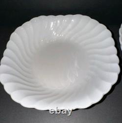 Set of 4 Snowhite Regency Johnson Brothers 7 Square Soup Bowls EUC HTF Rare