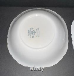 Set of 4 Snowhite Regency Johnson Brothers 7 Square Soup Bowls EUC HTF Rare