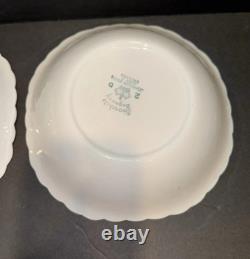Set of 4 Snowhite Regency Johnson Brothers 7 Square Soup Bowls EUC HTF Rare