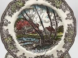 Set of 5 Johnson Brothers THE FRIENDLY VILLAGE Salad Plates Made in England