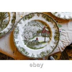 Set of 5 Johnson Brothers The Friendly Village Ironstone Buffet Dinner Plates Set of 5 Johnson Brothers The Friendly Village Ironstone Buffet Dinner Plates