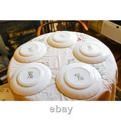 Set of 5 Johnson Brothers The Friendly Village Ironstone Buffet Dinner Plates