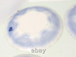 Set of 6 Johnson Bros. England Flow Blue Georgia Dinner Plates 10 Antique