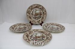 Set of 6 Johnson Bros. Vintage'Historic America' Plate Thanksgiving Frozen Up