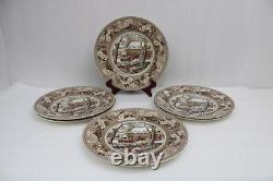 Set of 6 Johnson Bros. Vintage'Historic America' Plate Thanksgiving Frozen Up