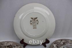 Set of 6 Johnson Bros. Vintage'Historic America' Plate Thanksgiving Frozen Up