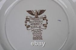 Set of 6 Johnson Bros. Vintage'Historic America' Plate Thanksgiving Frozen Up