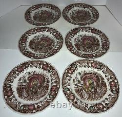 Set of 6 Johnson Brothers HIS MAJESTY Salad Plates Made In England Vintage