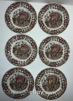 Set of 6 Johnson Brothers HIS MAJESTY Salad Plates Made In England Vintage