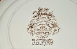 Set of 6 Johnson Brothers Windsor Ware Harvest Fruit 10 3/4 Dinner Plates