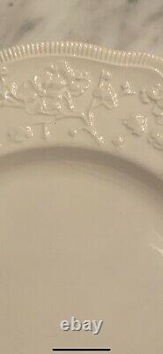 Set of 7 Dinner Plates Johnson Brothers, Pareek, Embossed Floral, JB718