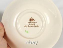 Set of 7 Johnson Bros Lugged Cereal Bowls Old Britain Castles Brown Multi