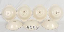 Set of 7 Johnson Bros Lugged Cereal Bowls Old Britain Castles Brown Multi