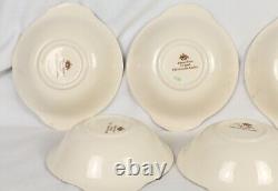 Set of 7 Johnson Bros Lugged Cereal Bowls Old Britain Castles Brown Multi