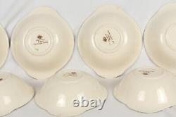 Set of 7 Johnson Bros Lugged Cereal Bowls Old Britain Castles Brown Multi