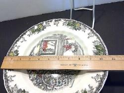 Set of 7 Johnson Brothers Merry Christmas 10 5/8 Dinner Plates