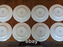 Set of 8 Dinner Plates Johnson Brothers Old Britain Castles Pink Christmas