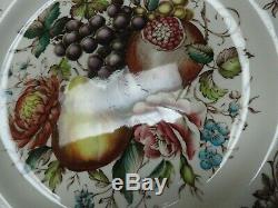 Set of 9 Johnson Brothers Windsor Ware Harvest Fruit Dinner Plates